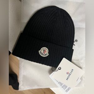 BRAND NEW Moncler Black Beanie